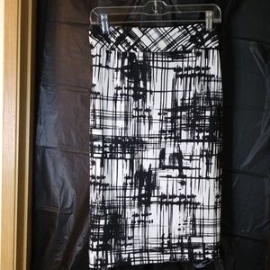 Jones Studio Black and White Skirt